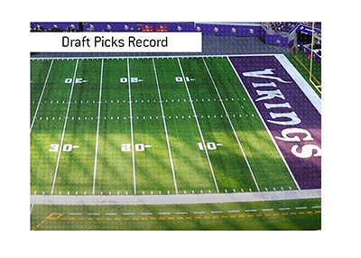 Minnesota Vikings hold the record for most draft picks in a single NFL draft.  The year was 2020.