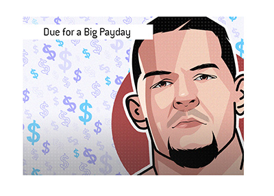 Nate Diaz is due for a big payday in the coming year.