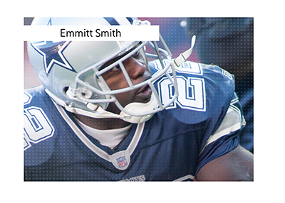 Holder of the most unbreakable football record - Emmitt Smith, playing for Dallas.