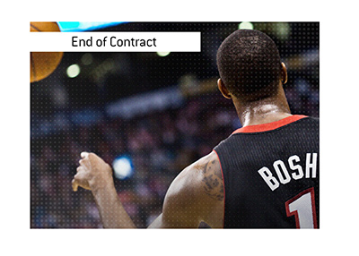 The contract between Miami Heat and Chris Bosh finally ends.