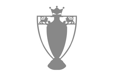 The illustration of the English Premier League trophy. Colour is gray.