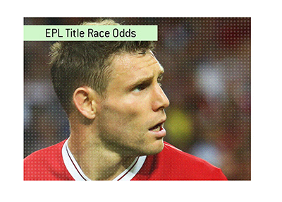 James Milner of Liverpool FC is looking up. The 2018/19 title race is very much on. Bet on it!