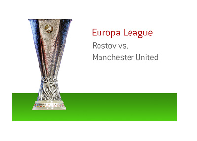 The Europa League matchup between Rostov and Manchester United.  2016/17 season.