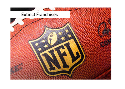 National Football League extinct franchises.  There are 49 of them.