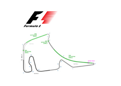 Formula 1 - Grand Prix Germany 2016 - Logo and track outline