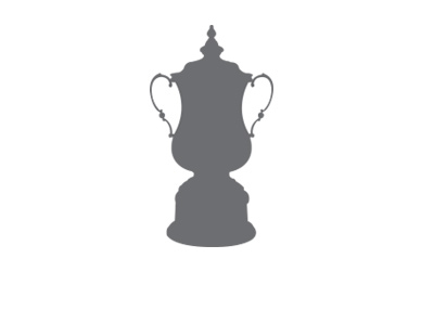 The FA Cup trophy silhouette.