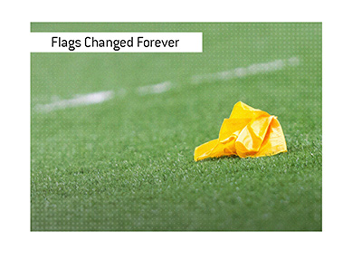 After the incident the NFL penalty flags changed forever.