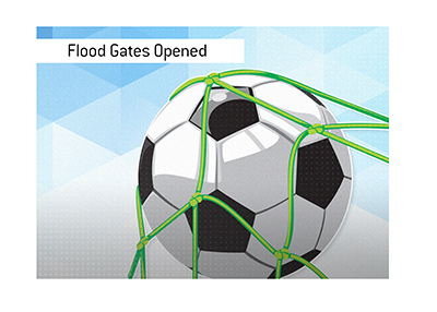 The flood gates opened in the first round of the 1969-70 European Cup.