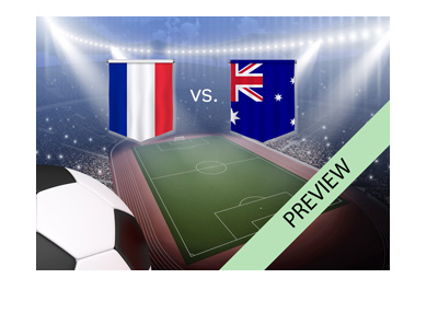 WC 2018 - France vs. Australia - Matchup preview and betting odds.  Who is the favourite to win?