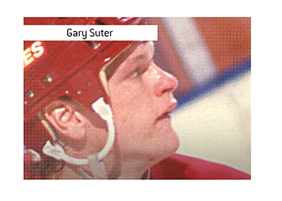 The Gary Suter hit effectively brought an end to Wayne Gretzky