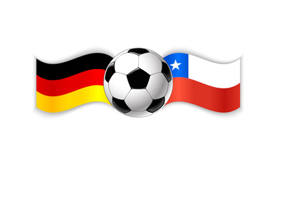 Football - Confederations Cup - Russia - Match - Final - Germany vs. Chile - Ball and flags.