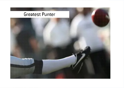 The greatest punter that has played in the National Football League is...