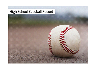 High School baseball record for most runs scored belongs to...