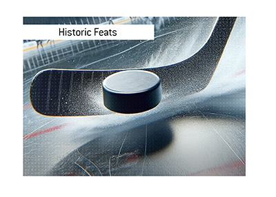 Historick playoff hockey feats - Five goals in a game.