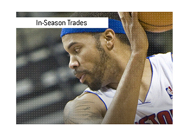 In photo: Rashad Wallace in the Detroit Pistons shirt.  Biggest In-Season trades in NBA history.