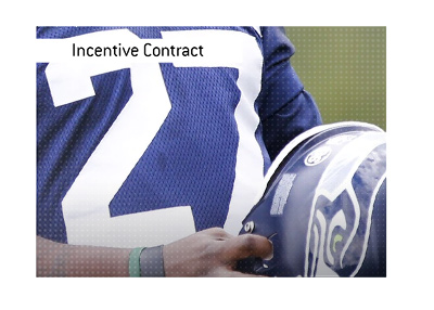 An incentive contract was put in place for a talented football player.