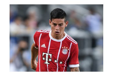 Bayern Munich new signing for 201`7/18 season - James Rodriguez. In action.