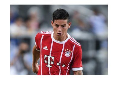 Bayern Munich new signing for 201`7/18 season - James Rodriguez.  In action.