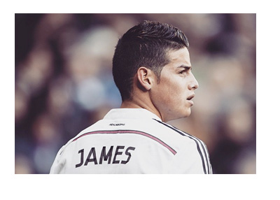 James Rodriguez - Real Madrid - Back photo - Number 10 - Home jersey - 2014/2015