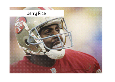 San Francisco 49ers quarterback of the past - Jerry Rice.