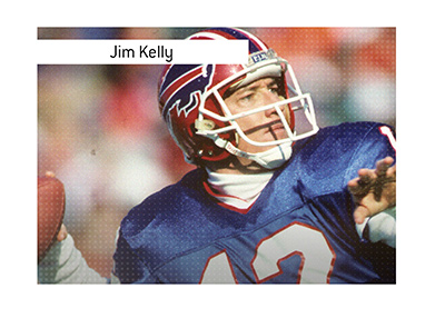 Big fan of warm climate - Football star Jim Kelly.