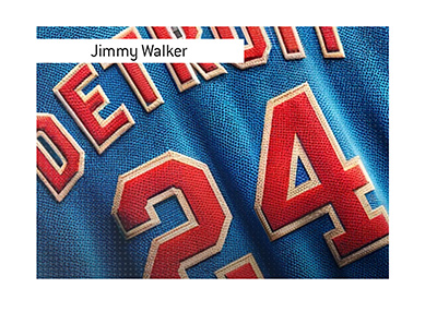 Jimmy Walker Detroit Pistons number 24 jersey.