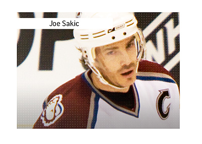 Joe Sakic - the Avalanche legend.