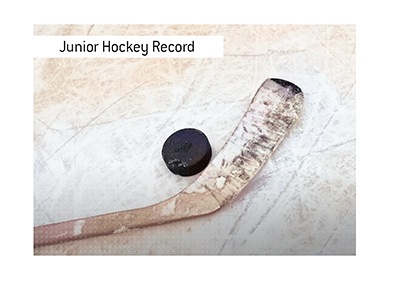 A truly remarkable Junior hockey statistic.
