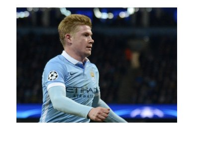 Manchester City FC midfielder Kevin De Bruyne - In action.