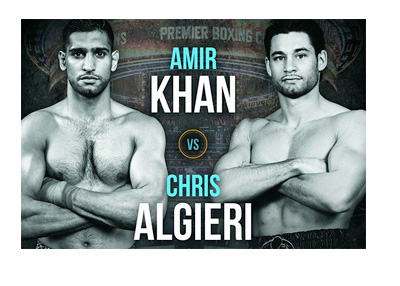 Amir Khan vs. Chris Algieri - Fight Poster - May 29, 2015 - Boxing