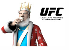 King is drinking sake while talking about the UFC 134