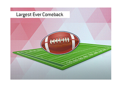 The largest comeback in College Football history took place in 2006.