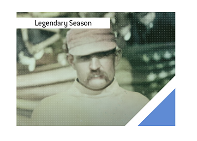 Old Hoss Radbourn pitched an astonishing 678 innings in 1884, winning 60 games and securing baseballs most unbreakable pitching record.
