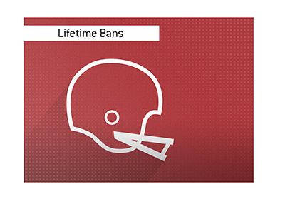 Lifetime bans in American football. How many were there and when did they occur?