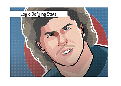 In photo: Dan Marino. Logic defying stats in 1984.