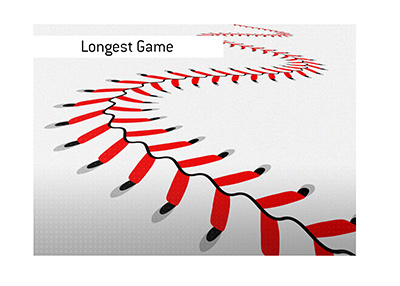 The longest game in Major League Baseball history took place in 1920.