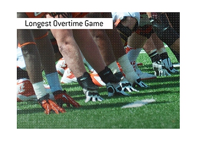 The longest overtime game in college football history.