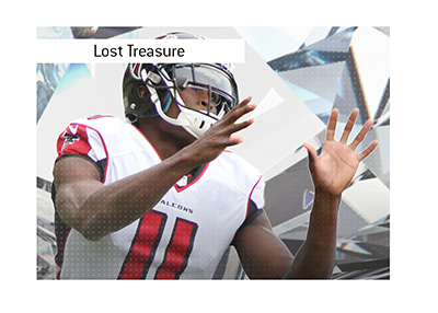 Julio Jones and the lost treasure at the bottom of a lake.