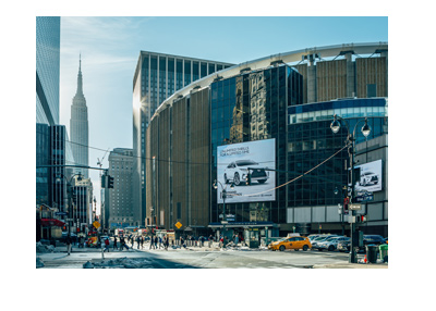 New York City - Madison Square Garden - View from the outside - Pennsylvania Station.