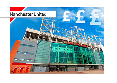 Manchester United stadium - Old Trafford - Entrance - Another good financial year for Man U.