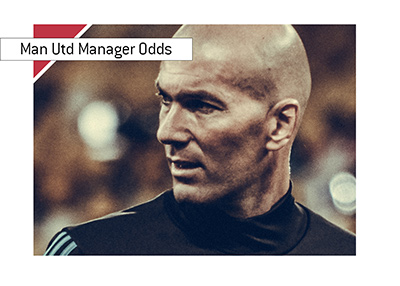 Zinadine Zidane is the favourite to become the new Manchester United manager according to the betting odds.