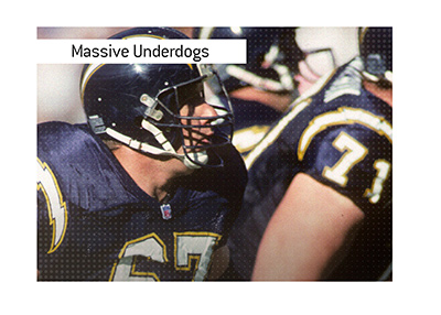 San Diego Chargers were massive underdogs when facing 49ers in 1994 playoffs.