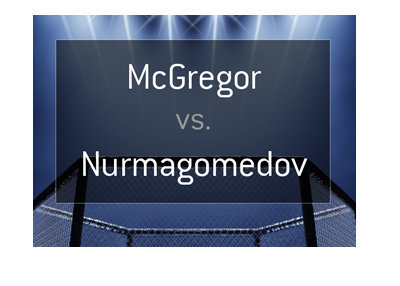 The odds for a potential fight between Conor McGregor and Khabib Nurmagomedov.  The year is 2018.