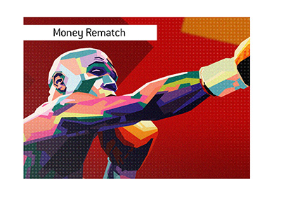 Will there be a money rematch between Mayweather and Pacquiao? Illustration.