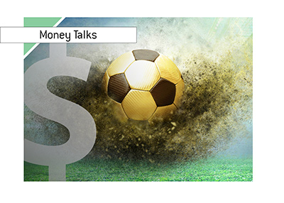 Money talks in the sport of football - Illustration.