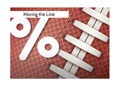 Sportsbooks and betting lines. Illustration.