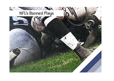 The NFL banned numerous dangerous plays over the decades, including spearing and chop blocks, dramatically increasing player safety over time.