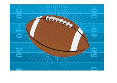 The concept drawing for NFL matchup. American football.