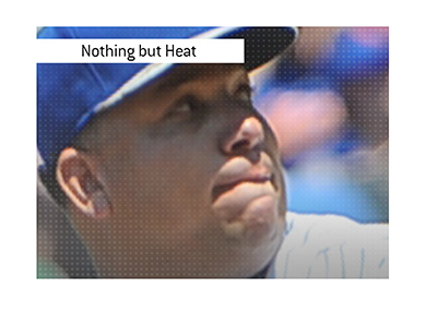 Tossed nothing but heat.  Bartolo Colon in action.