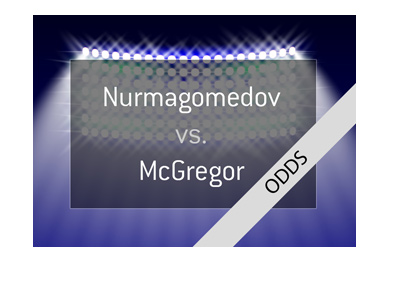 Khabib Nurmagomedov vs. Conor McGregor potential superfight - MMA - UFC - Odds and lead up. Year is 2018.